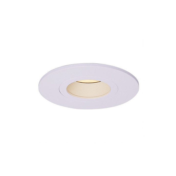 Krisane - Support spot orientable - Ø85 x H39 mm - Blanc - Encastrable - Anti-éblouissement - Réf : KRI20015