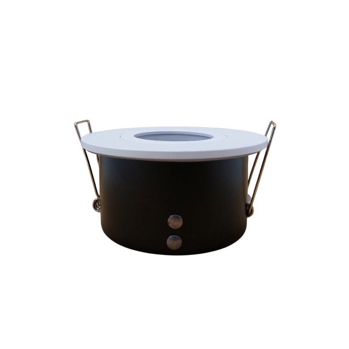 Krisane - Support spot orientable - Ø85 x H44 mm - Blanc - Encastrable - Anti-éblouissement - Réf : KRI20017
