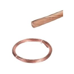 Câblette de terre en cuivre nu de 25mm² au mètre - Réf : cablette-de-terre