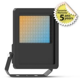 Miidex Lighting - Projecteur LED - Noir - 70W - CCT - IP65 - Réf : 100852