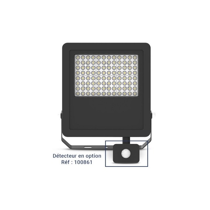 Miidex Lighting - Projecteur LED - Noir - 70W - CCT - IP65 - Réf : 100852