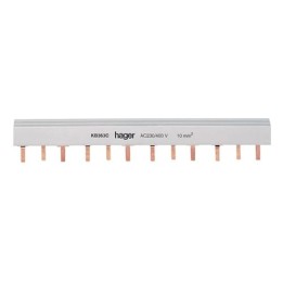 Hager - Barre de pontage 3P 63A languette 10mm²  24M - Réf : KB363C