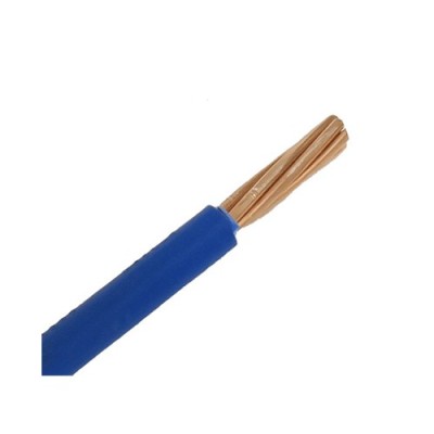 Fil H07 V-R (Rigide) 10 mm² - Coupe au mètre - Bleu - Réf : HO7-VR10bleu