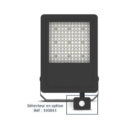 Miidex Lighting - Projecteur LED - Noir - 100W/3000K - 13800 lm/4000K - 14500 lm/6000K - 13950 lm - Garantie 5 ans - Réf: 100853