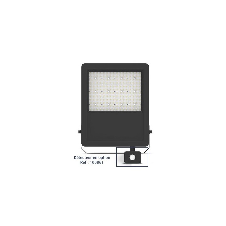 Miidex Lighting - Projecteur LED - Noir - 150W - CCT - IP65 - Réf : 100854