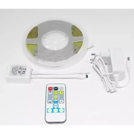 Miidex - Kit complet Bandeau LED COB Dimmable CCT - 5 m - 608 LED/m 93w - IP20 - 24V - Réf : 100918