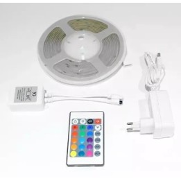 Miidex - Kit complet Bandeau LED COB Dimmable RGB - 5 m - 420 LED/m 25w - IP20 - 24V - Réf : 100919