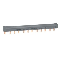 Legrand - Peigne d'alimentation tripolaire HX³ traditionnel pour bornes à vis - long 12 modules maxi 4 appareils - Réf : 404942