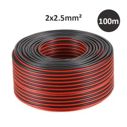 Câble Haut-Parleur 2 x 2.5 mm² - bobine de 100 m - Réf : DIVHP-2X2.5-100K