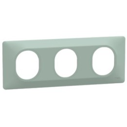 Ovalis - Plaque de finition - 3 postes Sauge - Réf : S320706A