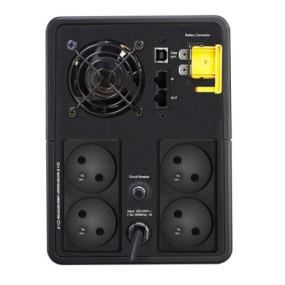 Schneider - Onduleur line interactive - 1600VA / 960W / 230V - 4 prises FR - Port USB - Réf : BX1600MI-FR