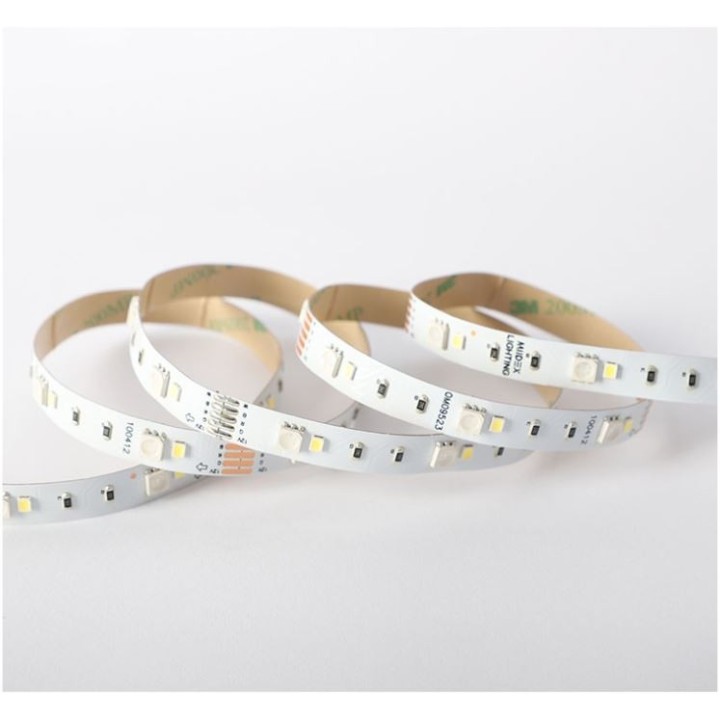 Miidex Lighting - Bandeau LED RGB+W 5m 60 LED/m 9W/m IP20 - 24V - Réf : 100425