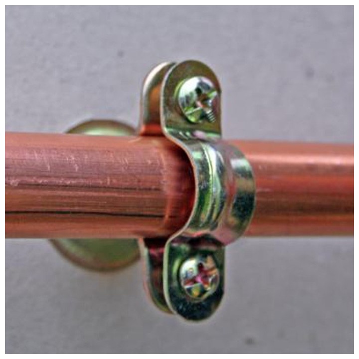 ING - Collier sanitaire double isolé pour fixation de tuyauteries - ∅20 mm - Boîte de 50 - Réf : INGA501840