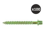 ING - Patte à vis bois sanitaire pour fixation de tuyauteries - 40 mm - M7 - Boîte de 100 - Réf : INGA504015
