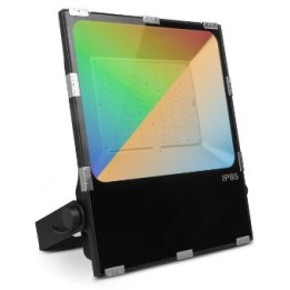 Miidex Lighting - Projecteur Extérieur LED - Noir 230V - 100W - RGB+CCT - IP65 - Réf : 100690