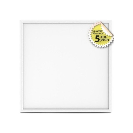 Miidex Lighting - Plafonnier LED x5 Blanc Backlit 595 x 595 20w 4000°k 180LM/W- Réf : 100763