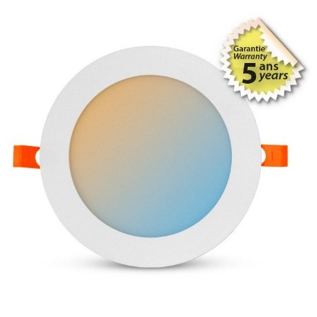 Miidex Lighting - Plafonnier LED Blanc Ø175 - 12W - CCT Garantie 5 ans - Réf : 77676