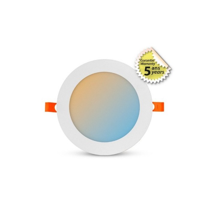 Miidex Lighting - Plafonnier LED Blanc Ø175 - 12W - CCT Garantie 5 ans - Réf : 77676