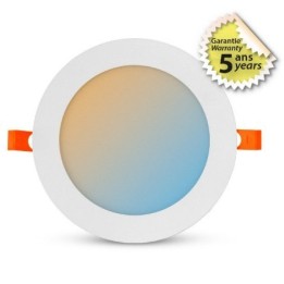 Miidex Lighting - Plafonnier LED Blanc Ø300 - 24W - CCT Garantie 5 ans - Réf : 77679