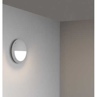 Miidex Lighting - LED Hublot Ø300mm Asymétrique Blanc - 20W - CCT - IP65 - Garantie 5 ans - Réf : 100892