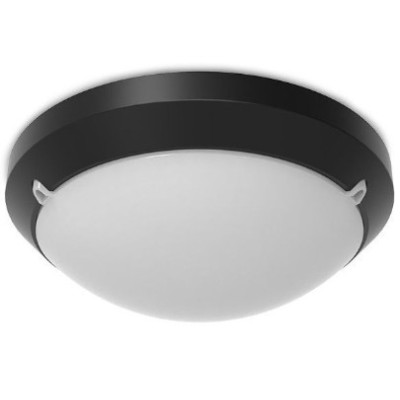 Miidex Lighting - LED Hublot Noir + Détecteur RF Ø300 - 15W - CCT - Réf : 100638