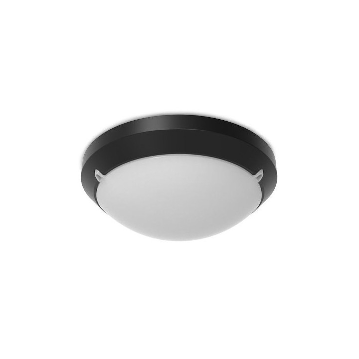 Miidex Lighting - LED Hublot Noir + Détecteur RF Ø300 - 15W - CCT - Réf : 100638