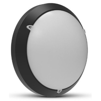 Miidex Lighting - LED Hublot Noir + Détecteur RF Ø300 - 15W - CCT - Réf : 100638