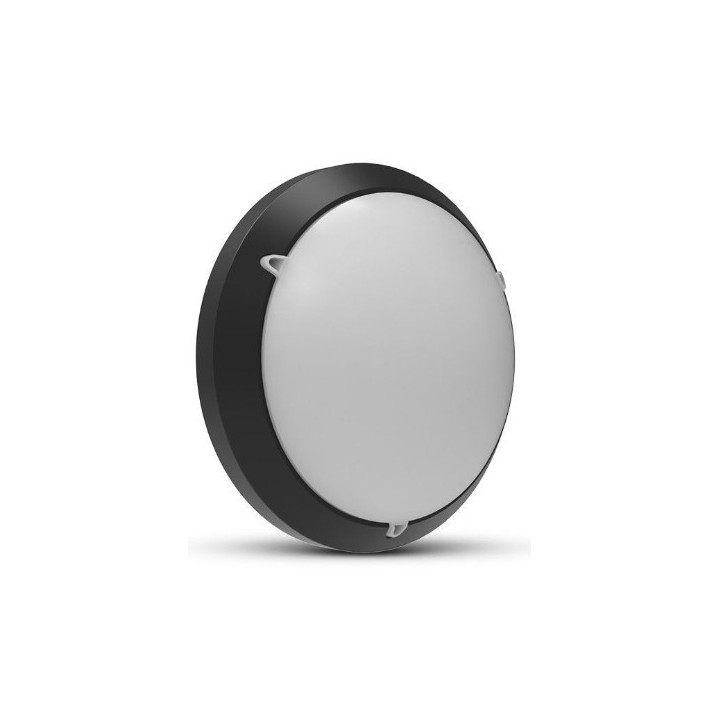Miidex Lighting - LED Hublot Noir + Détecteur RF Ø300 - 15W - CCT - Réf : 100638