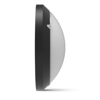 Miidex Lighting - LED Hublot Noir + Détecteur RF Ø300 - 15W - CCT - Réf : 100638