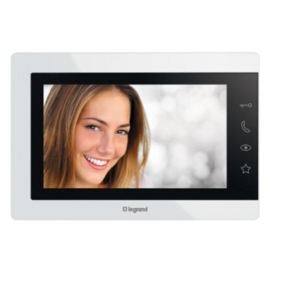 Legrand - Visiophone Easy Kit Essential avec écran 7 pouces blanc et platine de rue - Réf : 367910