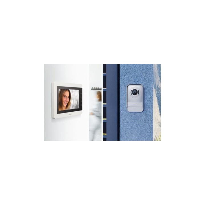 Legrand - Visiophone Easy Kit Essential avec écran 7 pouces blanc et platine de rue - Réf : 367910