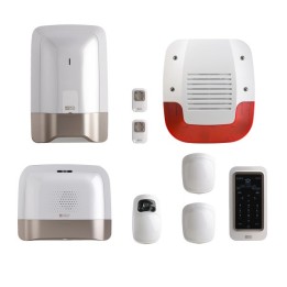 Delta Dore - Pack alarme 8 zones sans fil connecté avec transmetteur GSM et détecteur de levée de doute vidéo - Réf : 6410178