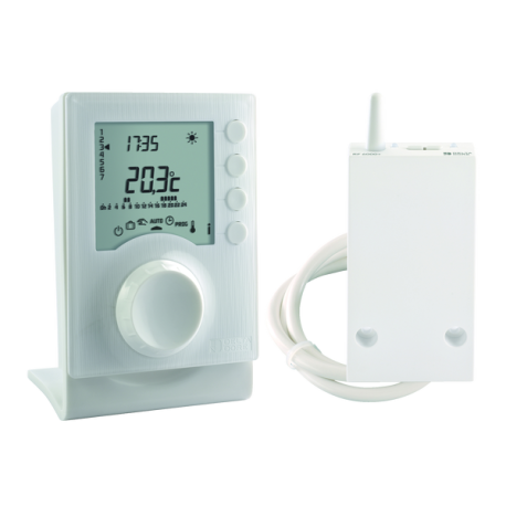 Delta Dore - Thermostat programmable radio pour chauffage eau chaude - Alimentation piles - Réf : 6053064