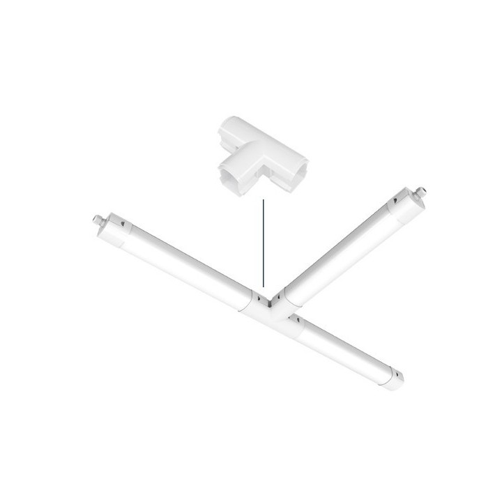 Miidex Lighting - Étanche flexible LED Intégrées CCT 36W 1200 x 59 x 60 mm Traversant - Réf : 100504