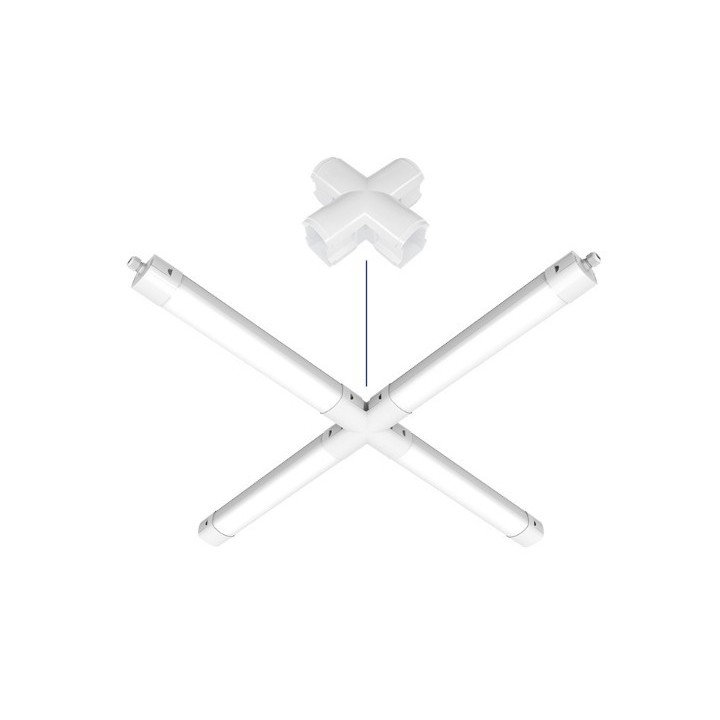 Miidex Lighting - Étanche flexible LED Intégrées CCT 36W 1200 x 59 x 60 mm Traversant - Réf : 100504