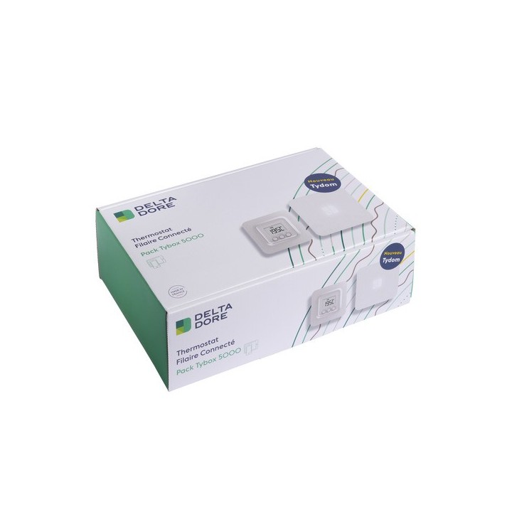 Delta Dore - Pack thermostat filaire connecté pour chauffage eau chaude - Réf : 6050660