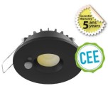 Miidex Lighting - Spot LED CCT BBC - 6W - 2700/3000/4000K Gradable noir + Détecteur - Garantie 5 ans - Réf : 100620
