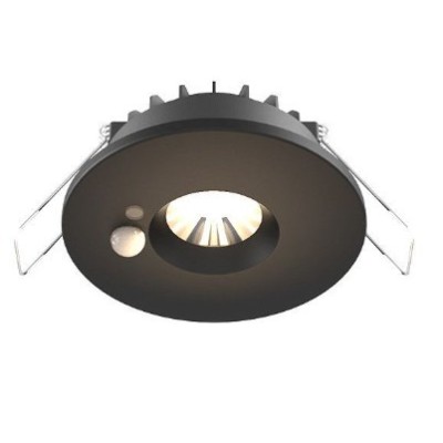 Miidex Lighting - Spot LED CCT BBC - 6W - 2700/3000/4000K Gradable noir + Détecteur - Garantie 5 ans - Réf : 100620