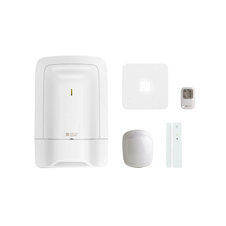 Delta Dore - Pack alarme connecté 2 zones sans fil - Réf : 6410200
