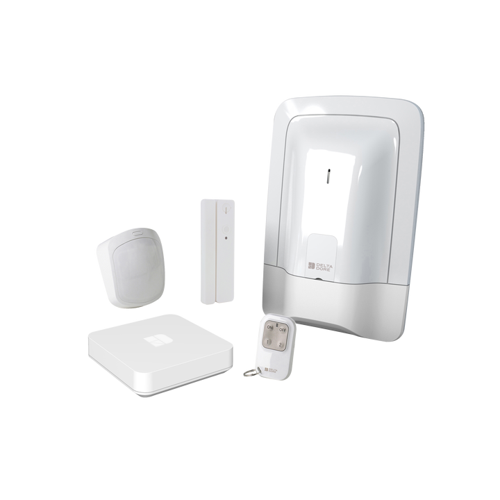 Delta Dore - Pack alarme connecté 2 zones sans fil - Réf : 6410200