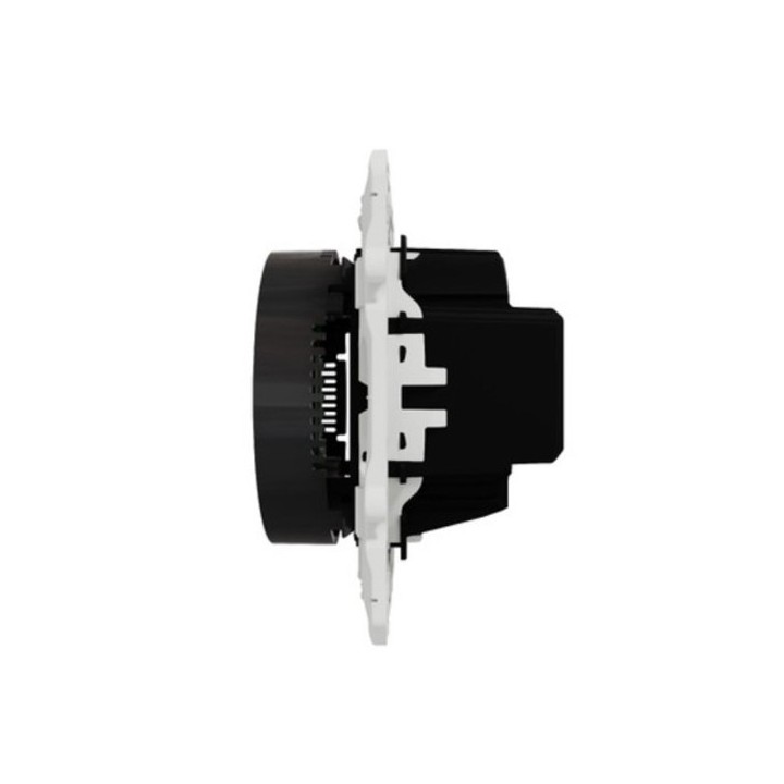 Schneider Odace - Prise de courant 2P+T Affleurante + USB - Anthracite - connexion rapide - Réf : S540089