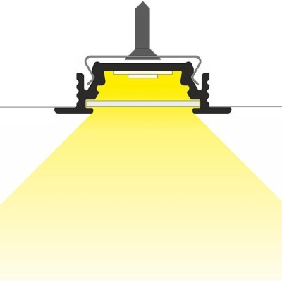 Miidex - Profilé Rainure Aluminium Anodisé - 1m pour bandeaux LED 10mm - Réf : 9822