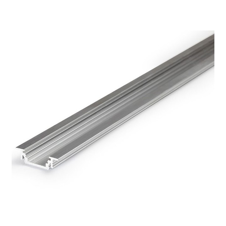 Miidex - Profilé Rainure Aluminium Brut 1m pour bandeaux LED 14,4mm - Réf : 9885