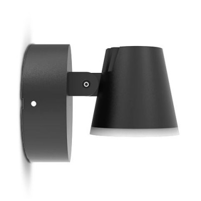 Miidex Lighting - Applique Murale Orientable LED Noir 12,5W 3000K - Réf : 100934