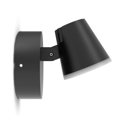 Miidex Lighting - Applique Murale Orientable LED Noir 12,5W 3000K - Réf : 100934