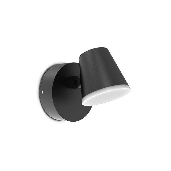 Miidex Lighting - Applique Murale Orientable LED Noir 12,5W 3000K - Réf : 100934