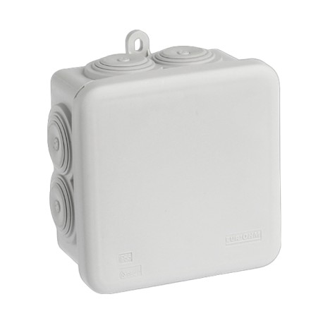 Eur'ohm - Boîte de dérivation étanche - IP55 - Couvercle enclipsable - 80x80x45 mm - Réf : 50033