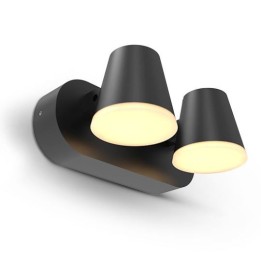 Miidex Lighting - Applique Murale Double Orientable LED Noir 20W 3000K - Réf : 100936