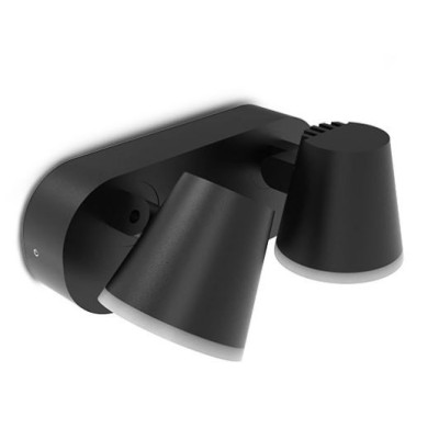 Miidex Lighting - Applique Murale Double Orientable LED Noir 20W 3000K - Réf : 100936