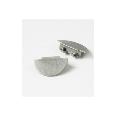 Miidex - Terminaison Gris pour Profilé Rainure 14.4mm Pack de 2 - Réf : 9900